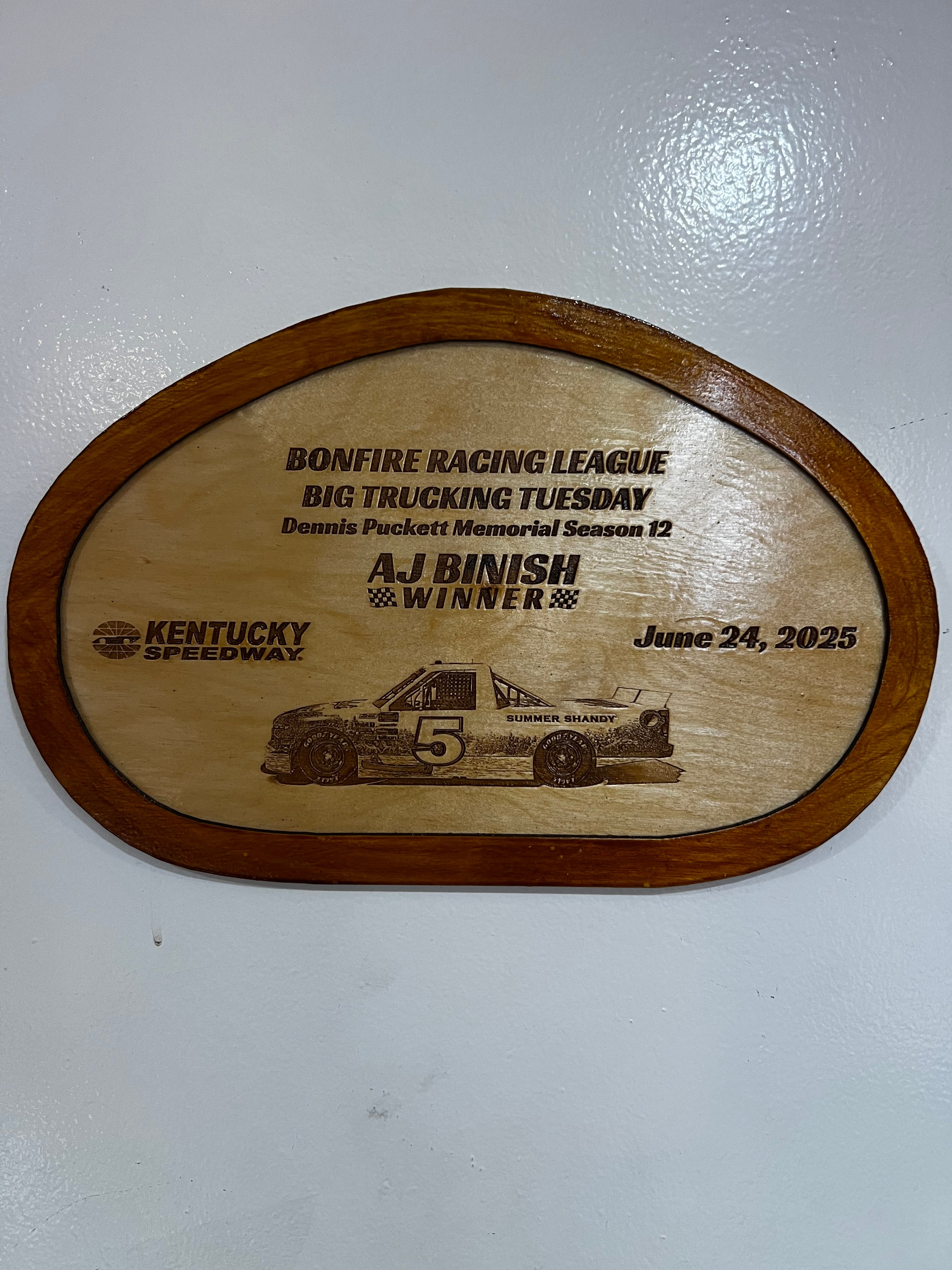 Track Trophies – Custom Wooden Race Plaques