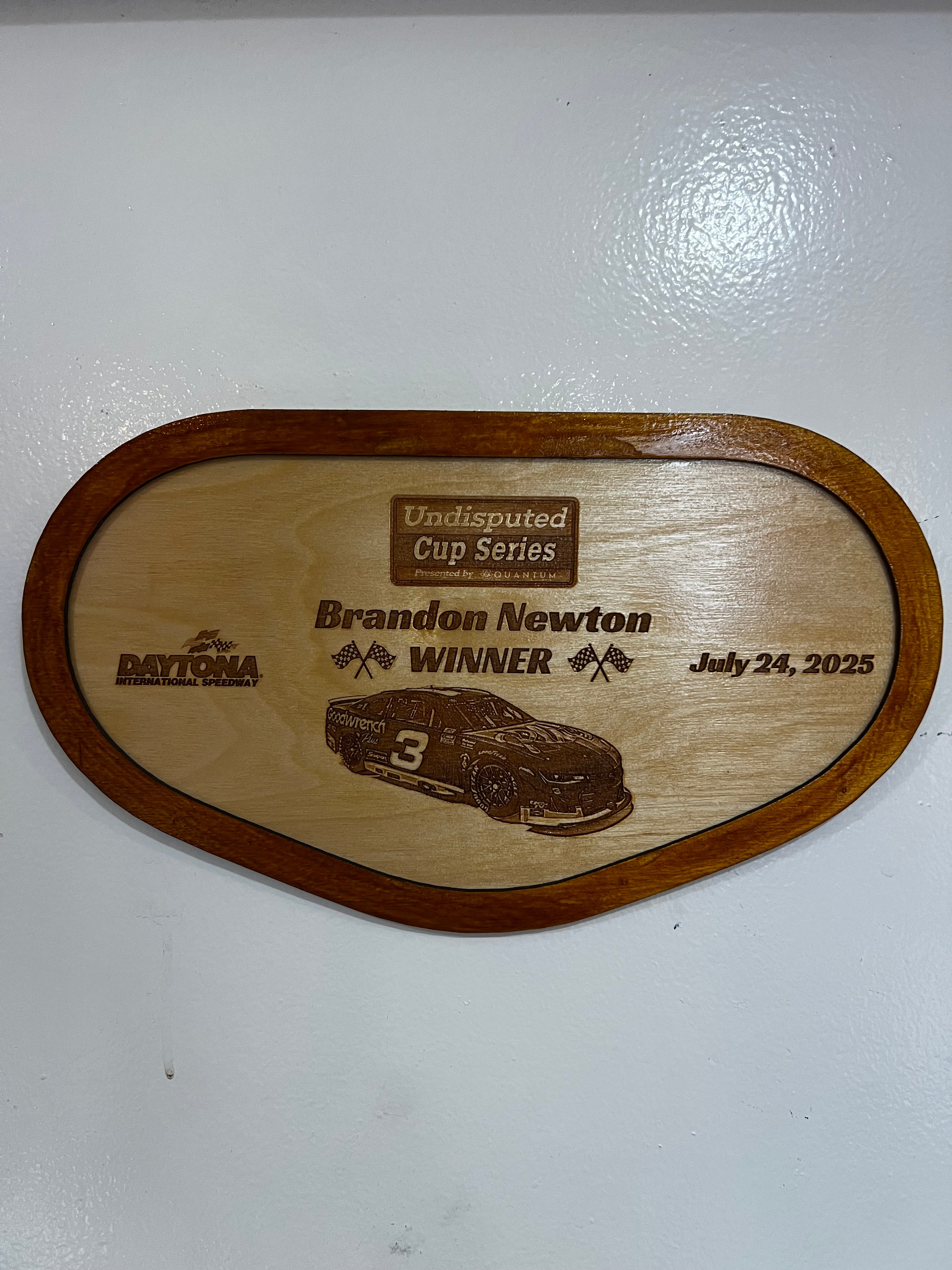 Track Trophies – Custom Wooden Race Plaques
