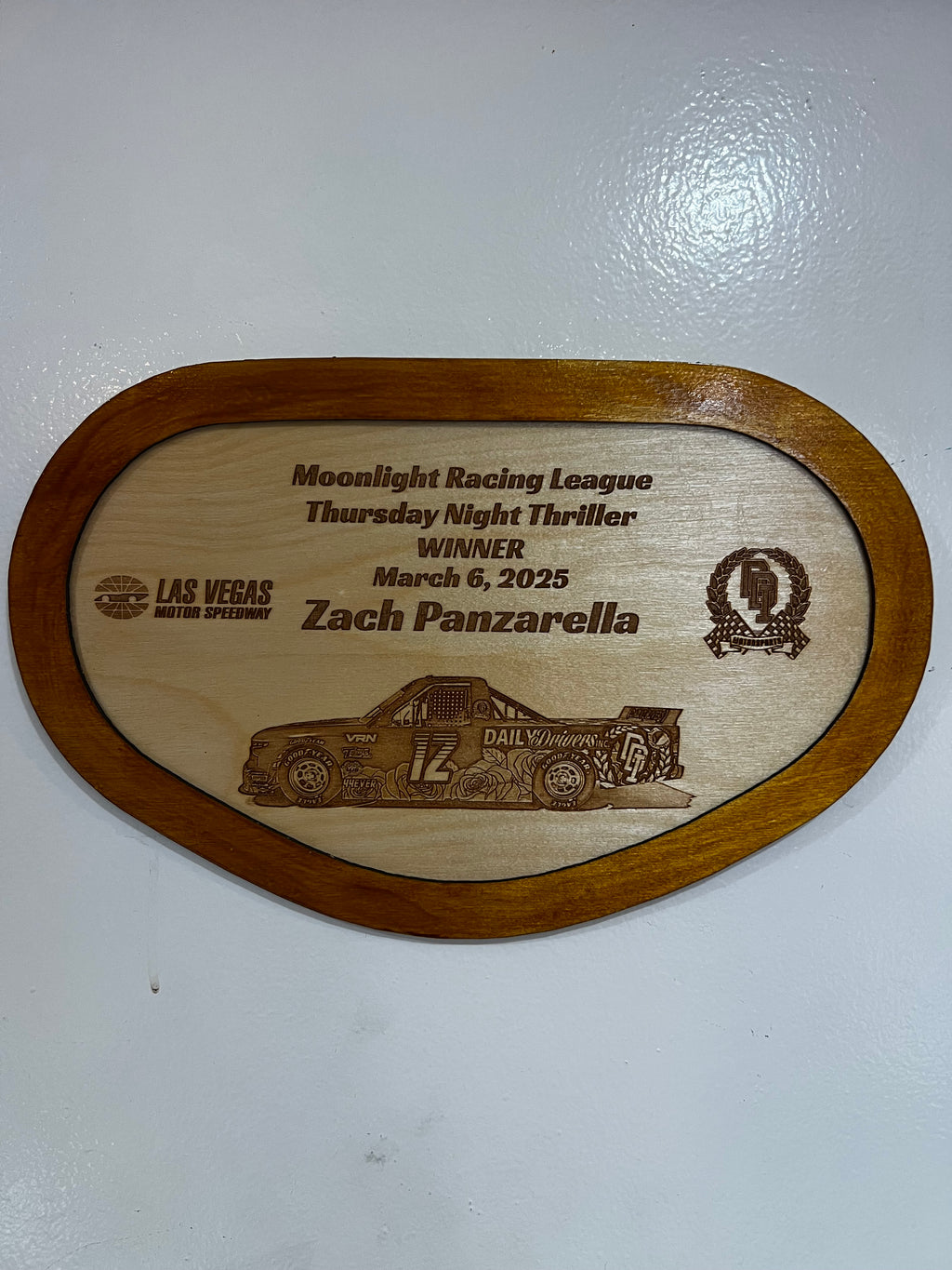 Track Trophies – Custom Wooden Race Plaques