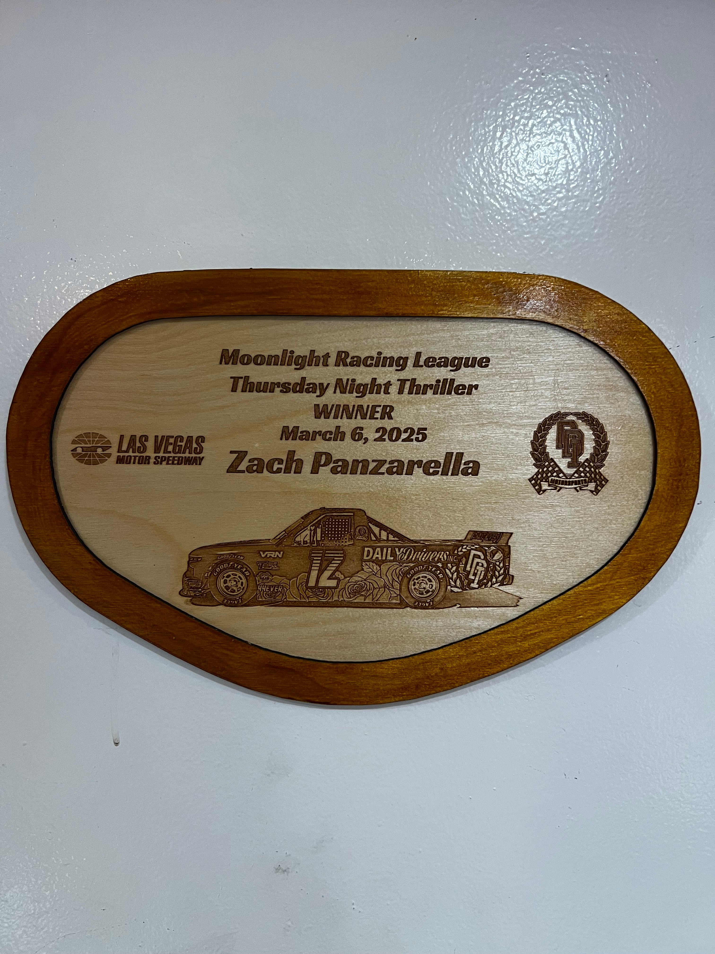 Track Trophies – Custom Wooden Race Plaques