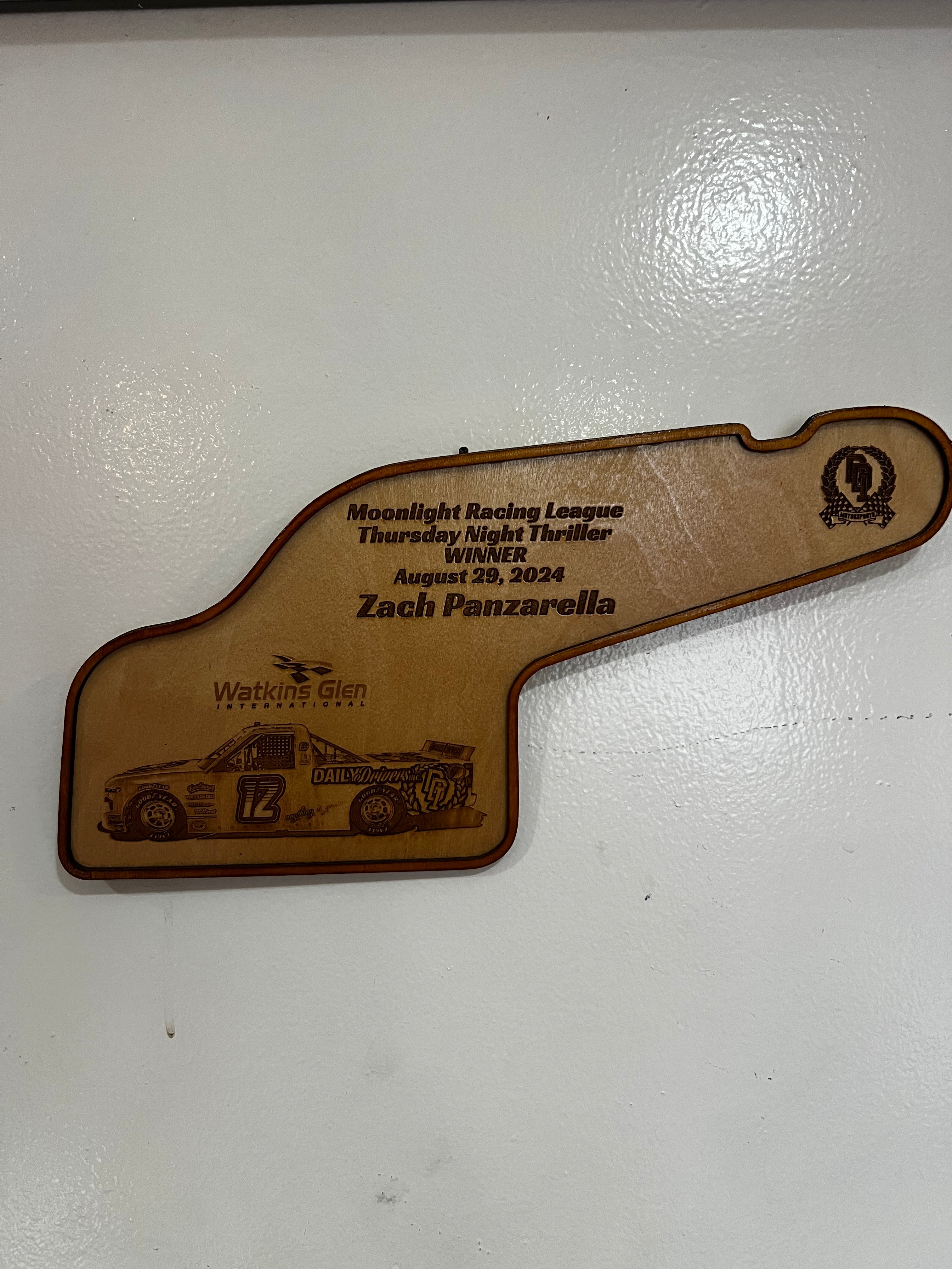 Track Trophies – Custom Wooden Race Plaques