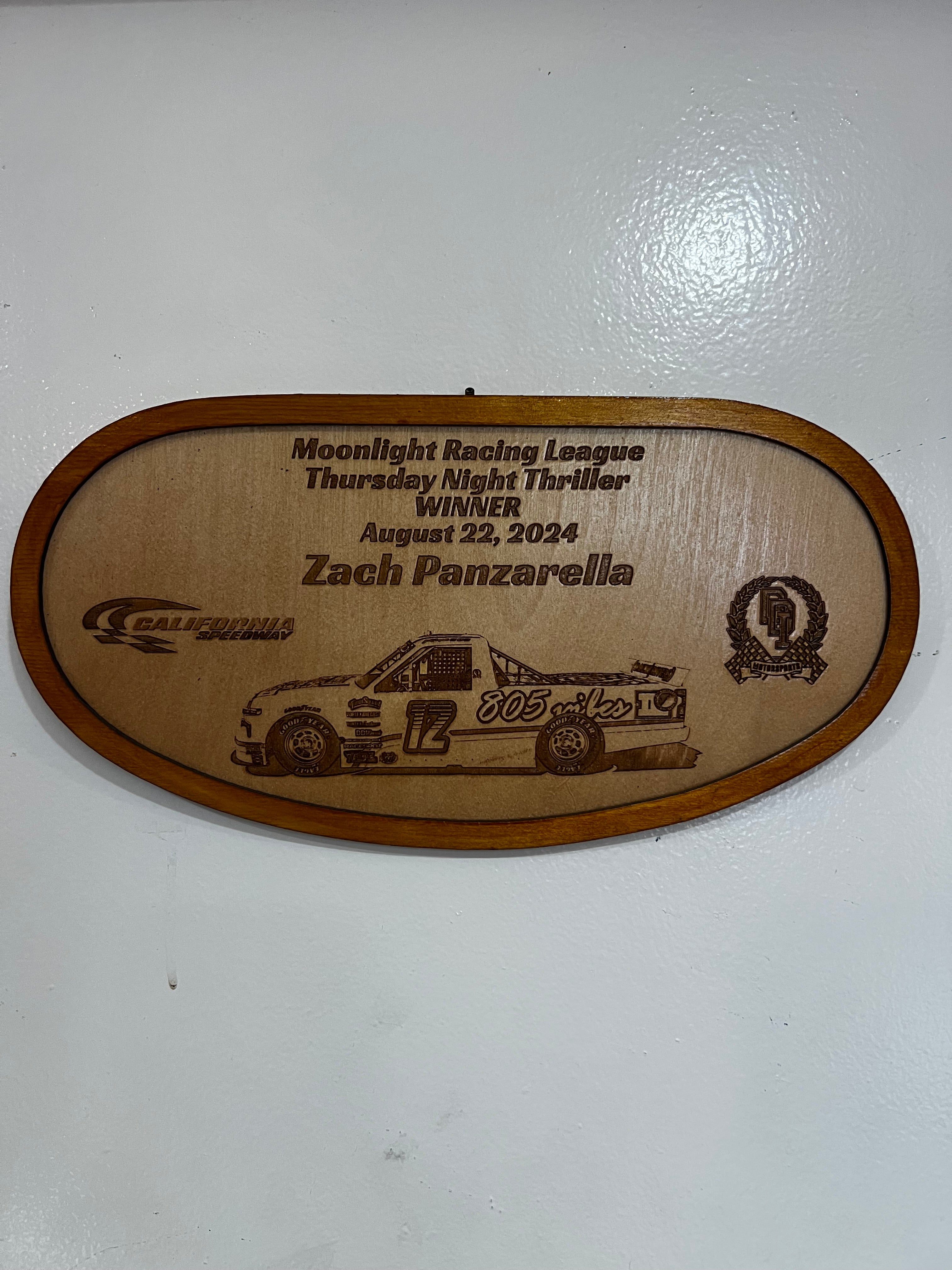 Track Trophies – Custom Wooden Race Plaques