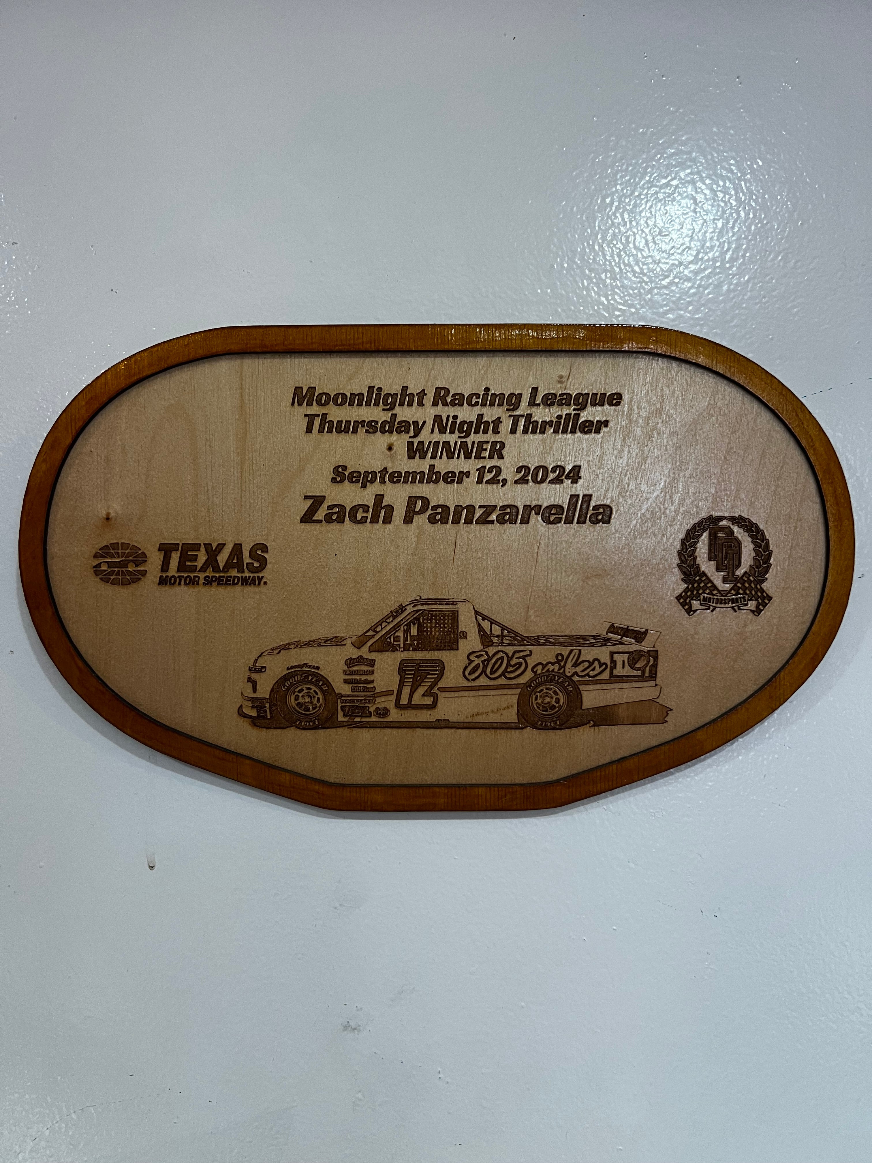 Track Trophies – Custom Wooden Race Plaques