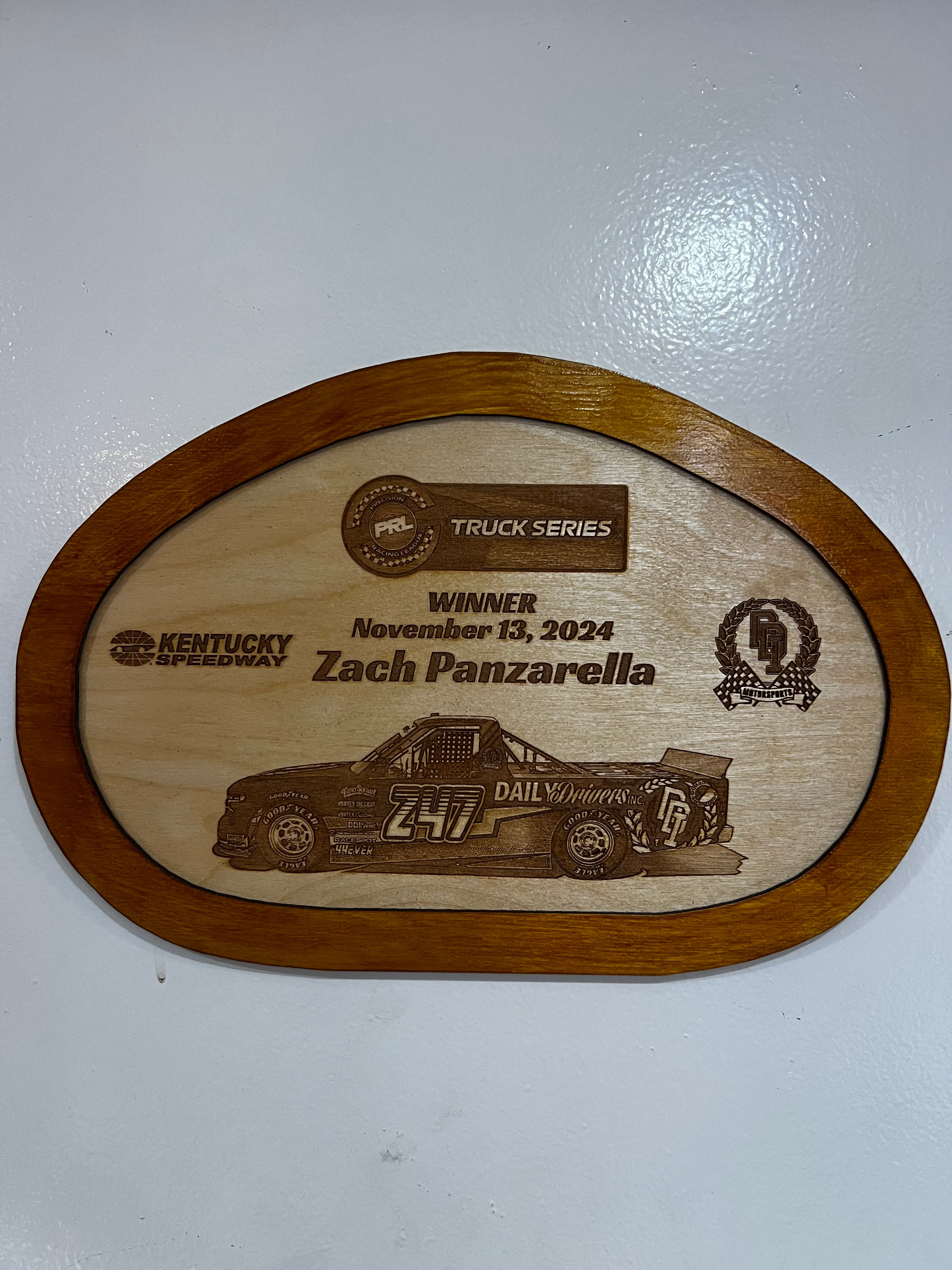 Track Trophies – Custom Wooden Race Plaques
