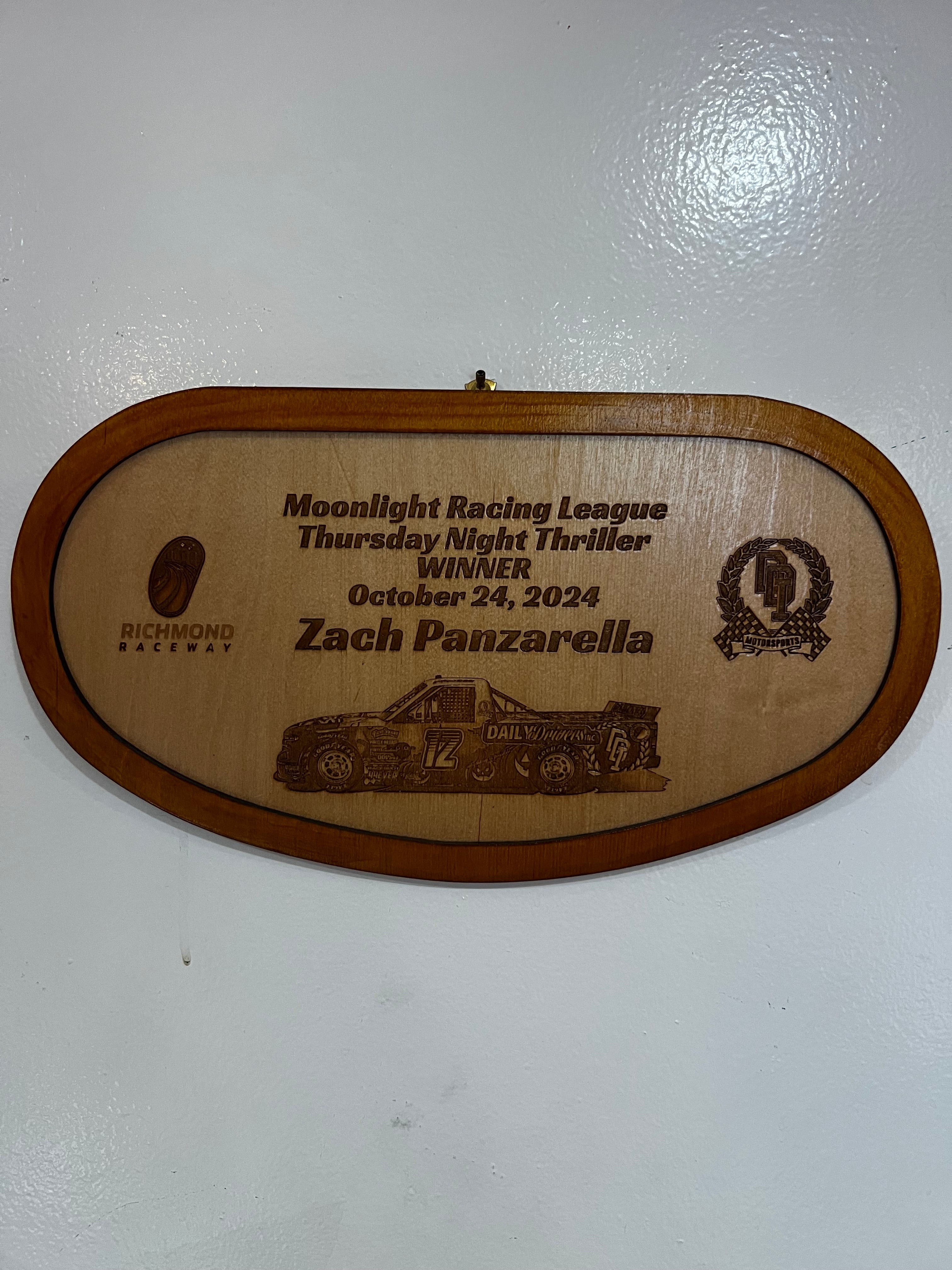 Track Trophies – Custom Wooden Race Plaques